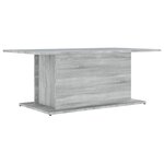 vidaXL Table basse Sonoma gris 102x55 5x40 cm Aggloméré