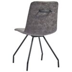 vidaXL Chaises à manger lot de 2 marron foncé similicuir