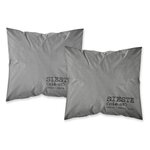 TODAY Parure de couette coton Sieste 220 x 240 cm - Gris foncé TODAY