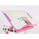 Vipack Bureau réglable enfant Comfortline 201 et chaise Rose et blanc