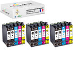 15 cartouche d'encre compatibles avec epson 29xl b6c3m3y3