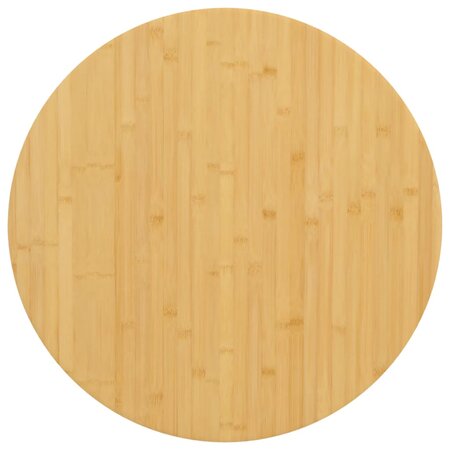 vidaXL Dessus de table Ø70x2 5 cm bambou