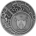 Monnaie en argent 2000 francs g 62.2 (2 oz) millésime 2023 aphrodite and adonis