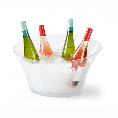 Seau à champagne ovale transparent 44 5 x 41 5 cm - pujadas -  - plastique 445x415x250mm