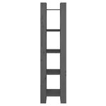 vidaXL Bibliothèque/Séparateur de pièce Gris 41x35x160 cm Pin solide