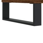 vidaXL Tables basses 2 Pièces chêne marron 50x50x40 cm bois d'ingénierie