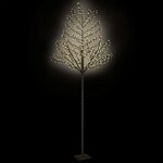 vidaXL Sapin de Noël 600 LED blanc chaud Cerisier en fleurs 300 cm