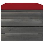 vidaXL Salon palette de jardin 5 Pièces avec coussins Bois de pin massif