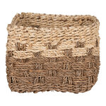 Panier rectangulaire en jonc de mer 30 x 20 x 15 cm