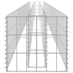 vidaXL Lit surélevé à gabion Acier galvanisé 450x30x30 cm