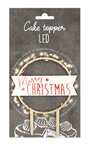 Cake Topper Led Merry Christmas