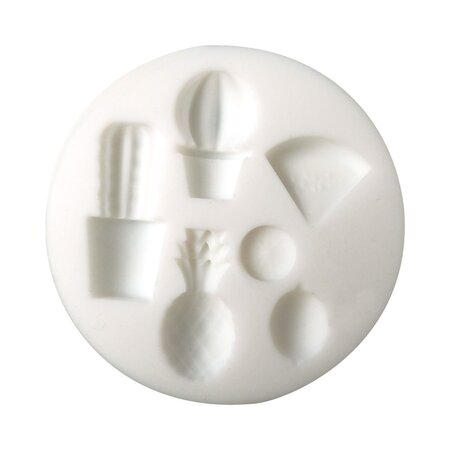 Loisirs créatifs - moule silicone diamètre 7cm - exotique