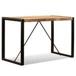 vidaXL Table de salle à manger Bois de récupération massif 120 cm