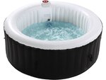 Spa gonflable "saint tropez" en pvc - 4 places - noir