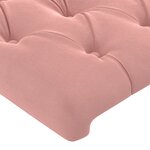 vidaXL Têtes de lit 2 Pièces Rose 80x7x78/88 cm Velours