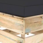 vidaXL Salon de jardin 6 Pièces avec coussins Bois imprégné de vert