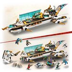 Lego 71756 ninjago l'hydro bounty sous-marin avec mini figurines kai et nya  jouet ninja pour enfants 9 ans et plus