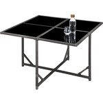 Tectake Salon de jardin BILBAO 8 places avec housse de protection - gris