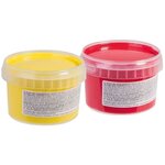 PRIMO 222TD6G Gouache aux doigts en pot de 250 gr., 6 couleurs.