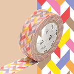 Masking Tape MT 1 5 cm Entrelacs tons chauds