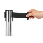 Barrière rétractable avec sangle 1800 - bartscher -  - nylon 360x360x915mm