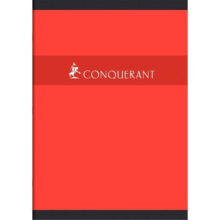 Cahier piqûre 192 pages seyès 70 g  couverture carte recyclée  format 21 x 29 7 cm CONQUERANT
