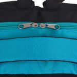vidaXL Sac à dos d'école 40 L noir et bleu