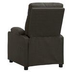 vidaXL Fauteuil de massage Taupe Tissu