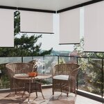 vidaXL Auvent latéral de balcon 160x250 cm Crème