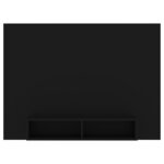 vidaXL Meuble TV mural Noir 135x23 5x90 cm Aggloméré