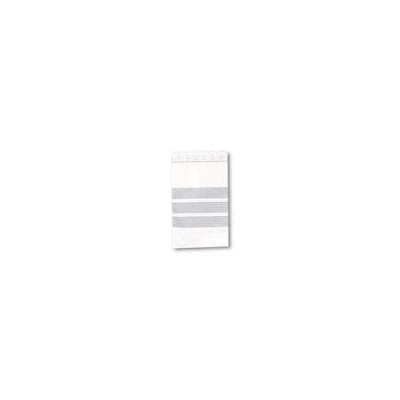 Lot de 500 sachets plastiques à fermeture zip 100x150mm + 3 bandes blanches