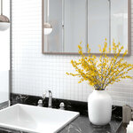 vidaXL Carreaux mosaïque 11 Pièces Blanc 30x30 cm Verre