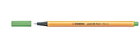 Stylo-feutre point 88 pointe fine 0 4 mm vert fluo stabilo