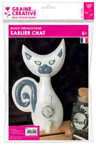 Moule thermoformé sablier Chat