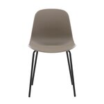 Venture Home Chaises à manger lot de 2 Arctic plastique noir et kaki