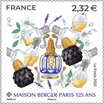  Timbre - Maison Berger - 125 ans - Lettre verte 