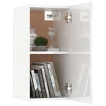 vidaXL Ensemble de meubles TV 7 Pièces Blanc brillant Aggloméré