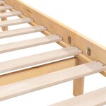 vidaXL Cadre de lit Bois de pin massif 160x200 cm