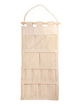 Vide poche 13 cases en coton à décorer 62cm
