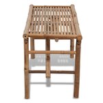vidaXL Banc de jardin pliable 118 cm Bambou