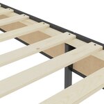 vidaXL Sommier tapissier Gris foncé Tissu 200x200 cm