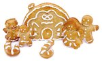 Moule en silicone La famille Gingerbread