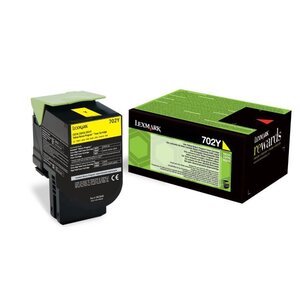 Lexmark cartouche de toner - 702y - 1.000 pages - pack de 1 - jaune