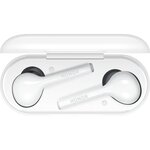 HONOR FLYPODS Lite Blanc : Ecouteurs Bluetooth AM-H1C, Autonomie de 3h, 10h d'autonomie avec le boîtier de charge, Résistancea l'eau