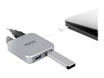 Port design usb hub 4 s type c