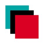 3 vinyles permanents 91 x 33 cm - aqua  noir  rouge