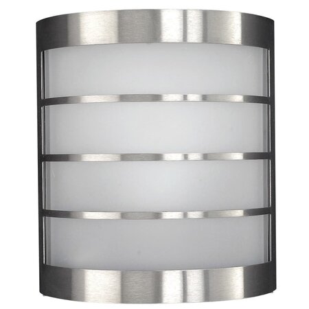 Massive applique murale cylindrique "calgary" inox 12 w 171734710