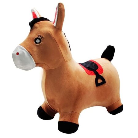 Porteur Poney Sauteur Gonflable Peluche - LEXIBOOK