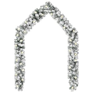 vidaXL Guirlande de Noël avec LED et boules Vert 20 m PVC