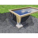 UBBINK Nappe a excroissances en polyéthylene pour piscine - Noir